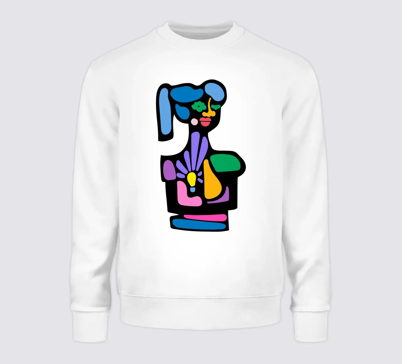 Geel licht sweatshirt van Portraits