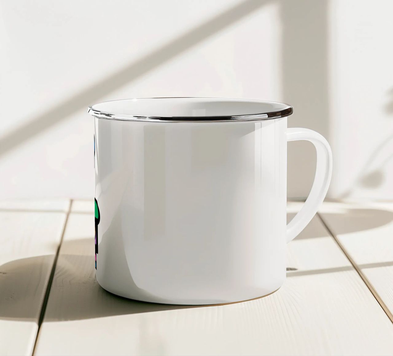 Luce gialla tazza in smalto da Portraits