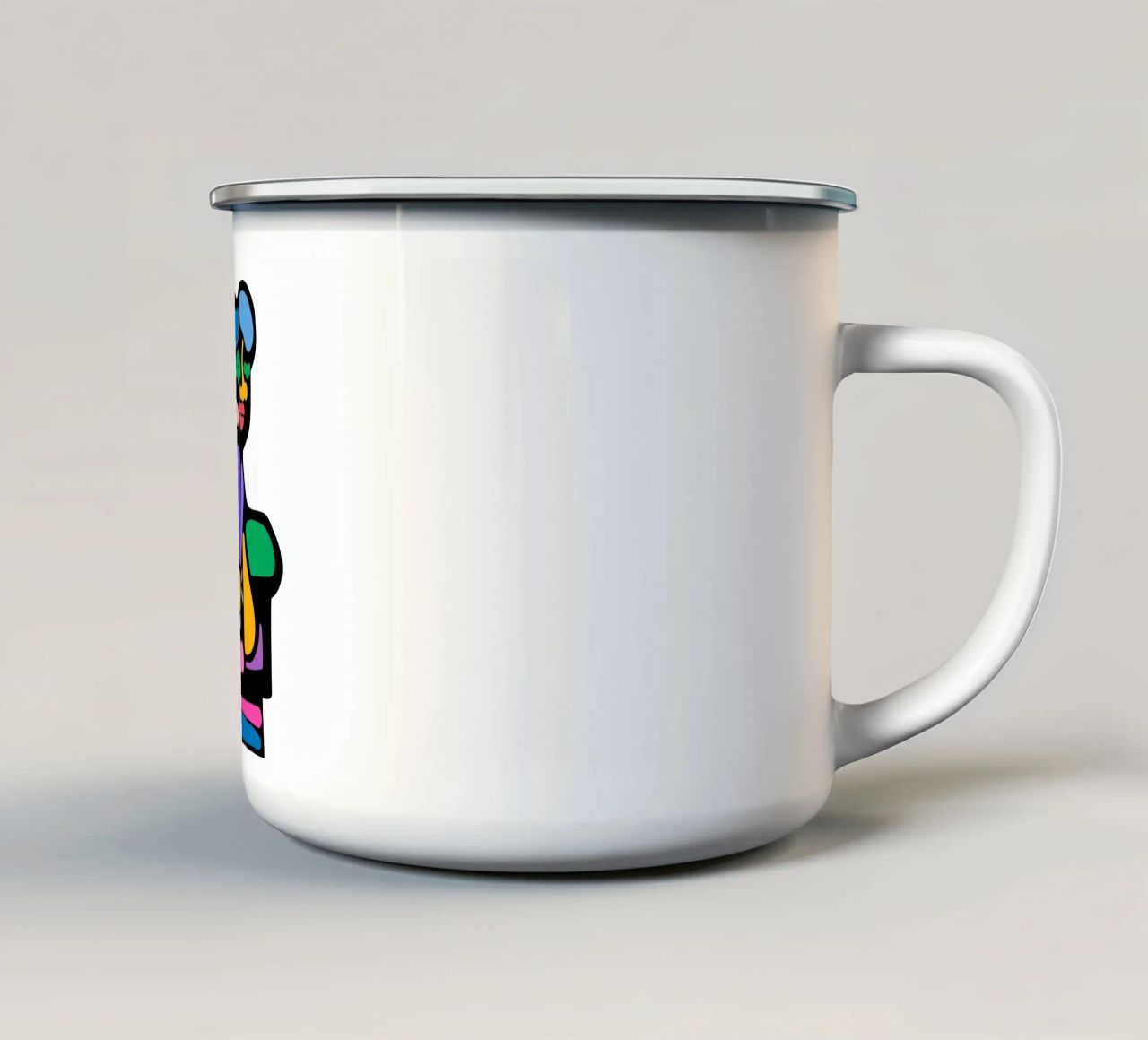 Luce gialla tazza in smalto da Portraits