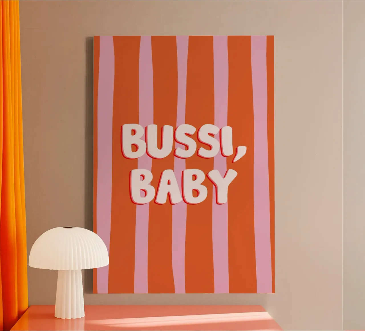 Bussi Baby tela con Cornice a cassetta da Attaboy Dsgn