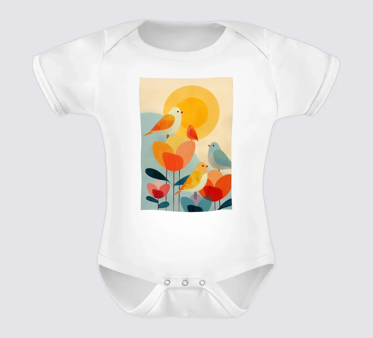 A Song for the Sun body neonato maniche corte da Clara August