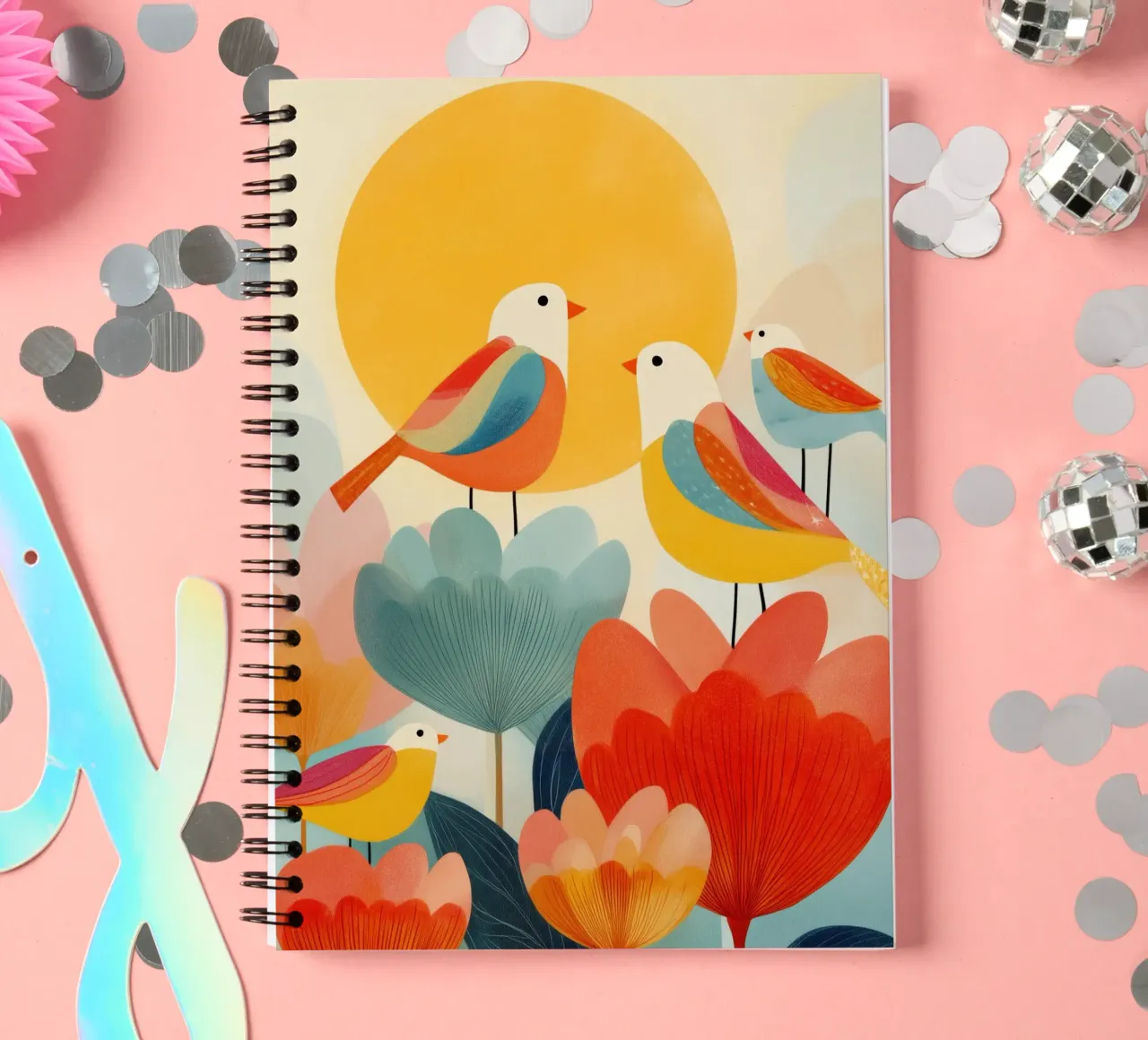 Morning in Bloom spiral notebook by Clara August