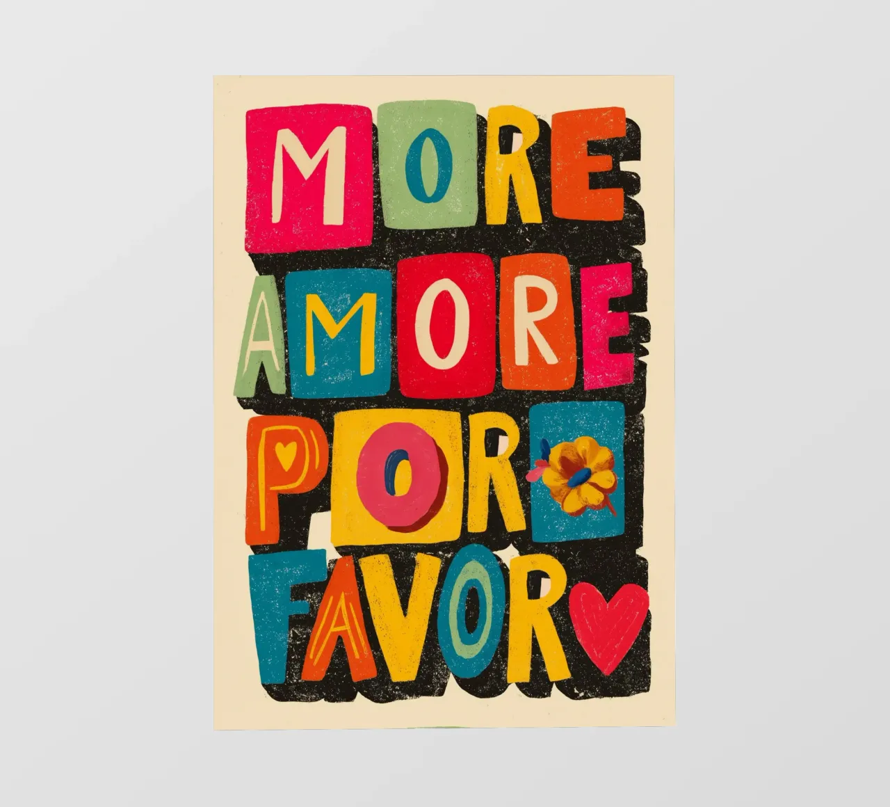 More Amore Por Favor pellicola backlit da Clara August