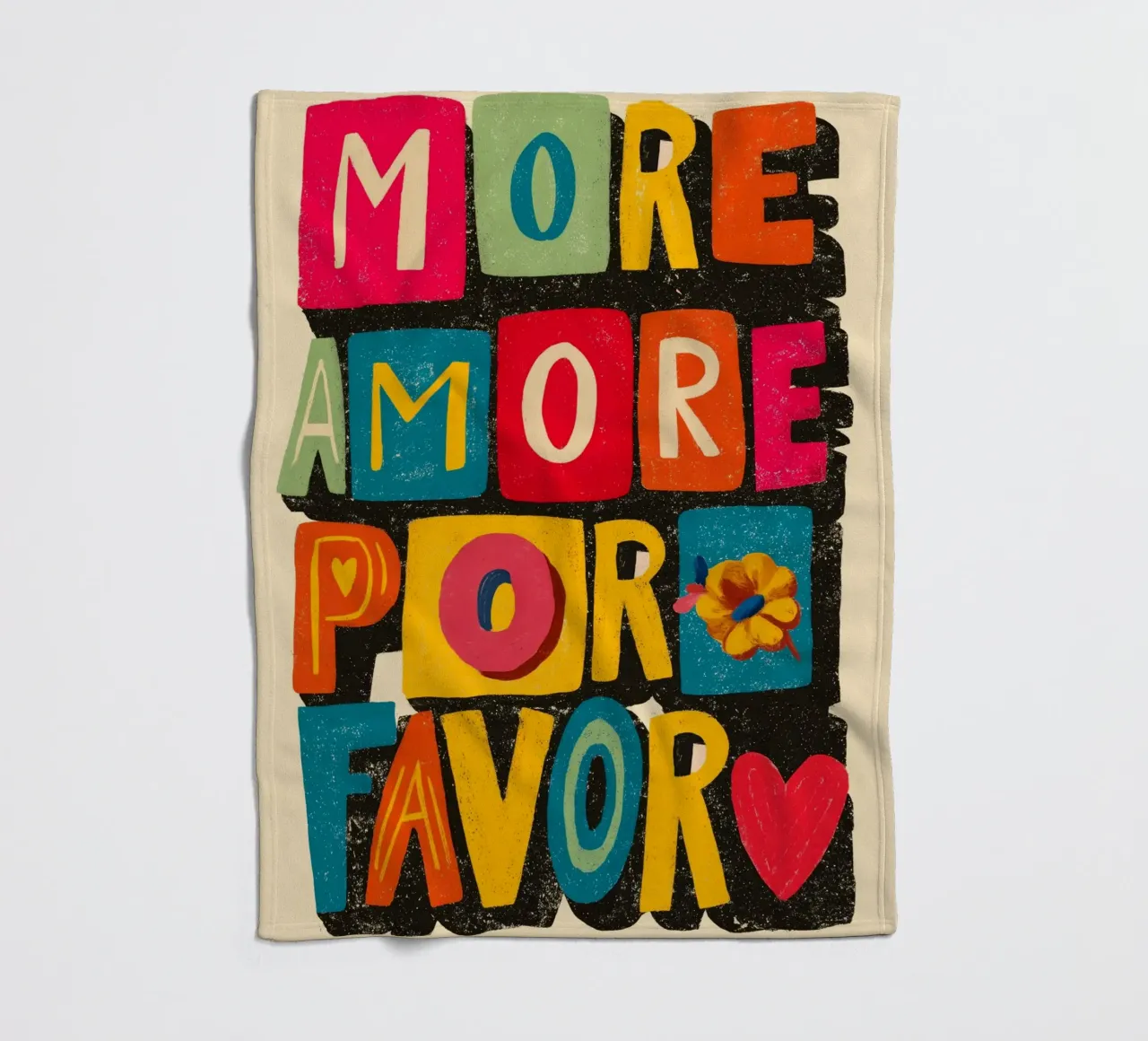 More Amore Por Favor coperta in pile da Clara August