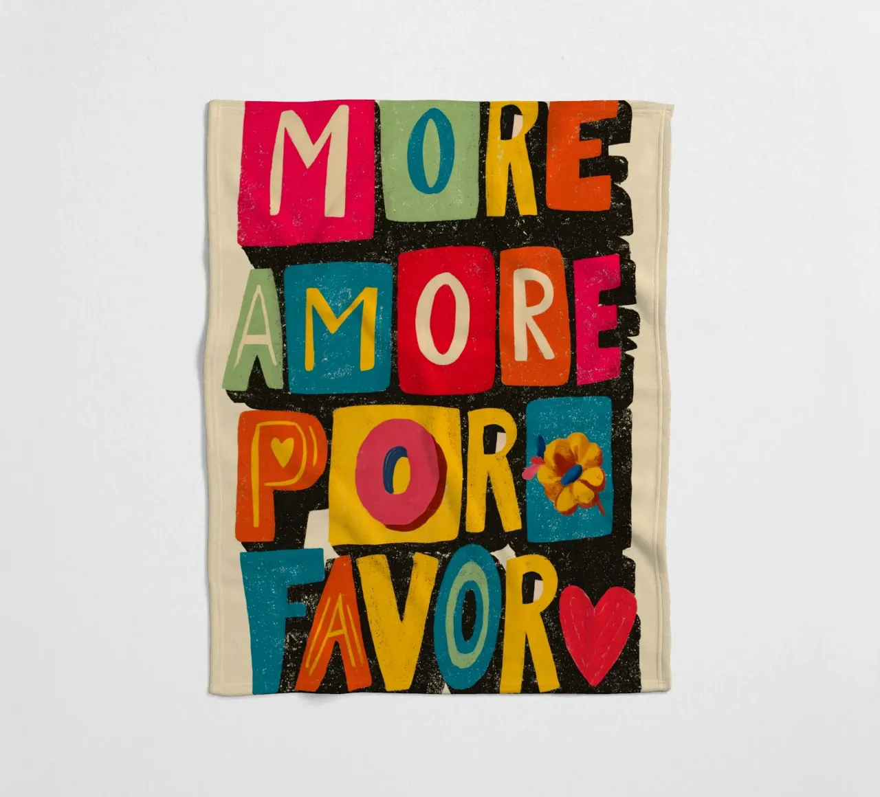 More Amore Por Favor coperta in pile da Clara August