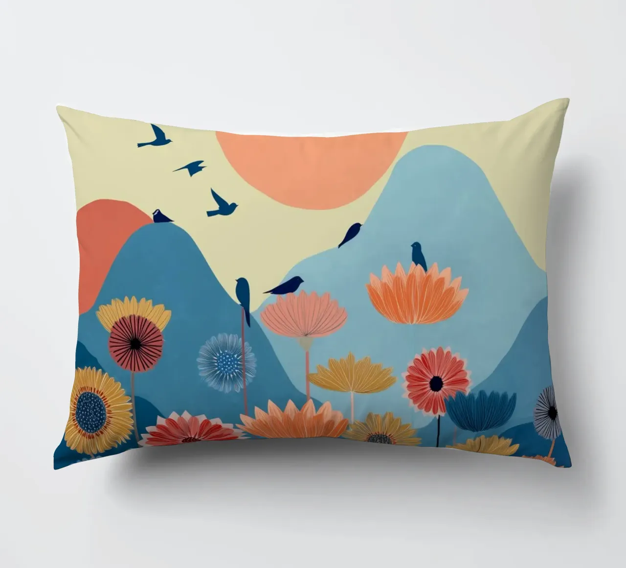 Valley of the Rising Bloom decorative cushion by Clara August