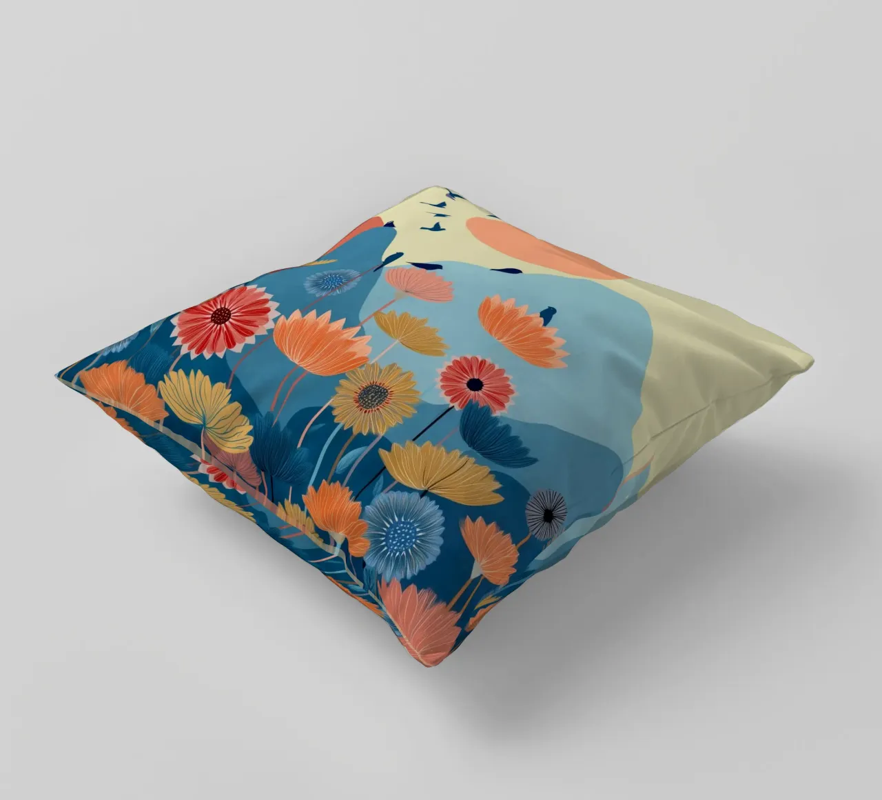 Valley of the Rising Bloom decorative cushion by Clara August