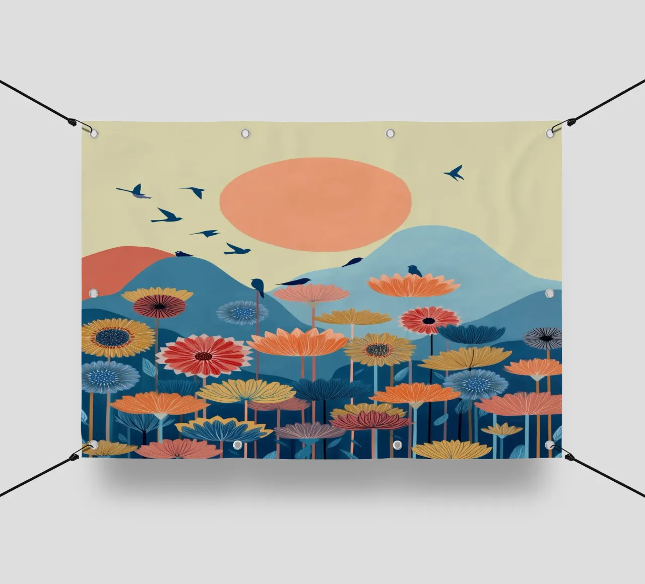 Valley of the Rising Bloom telo in pvc da Clara August
