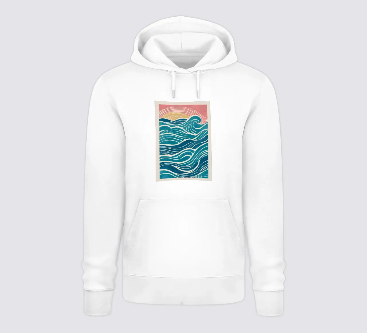 The Sun Beneath the Waves felpa con cappuccio da Clara August