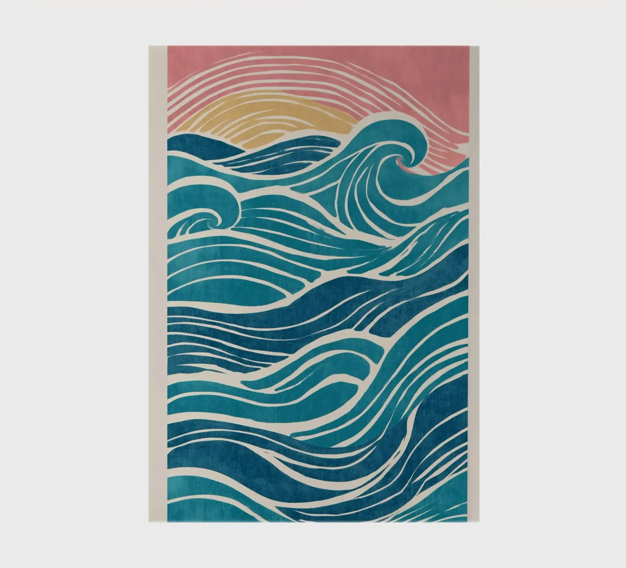 The Sun Beneath the Waves notebook by Clara August