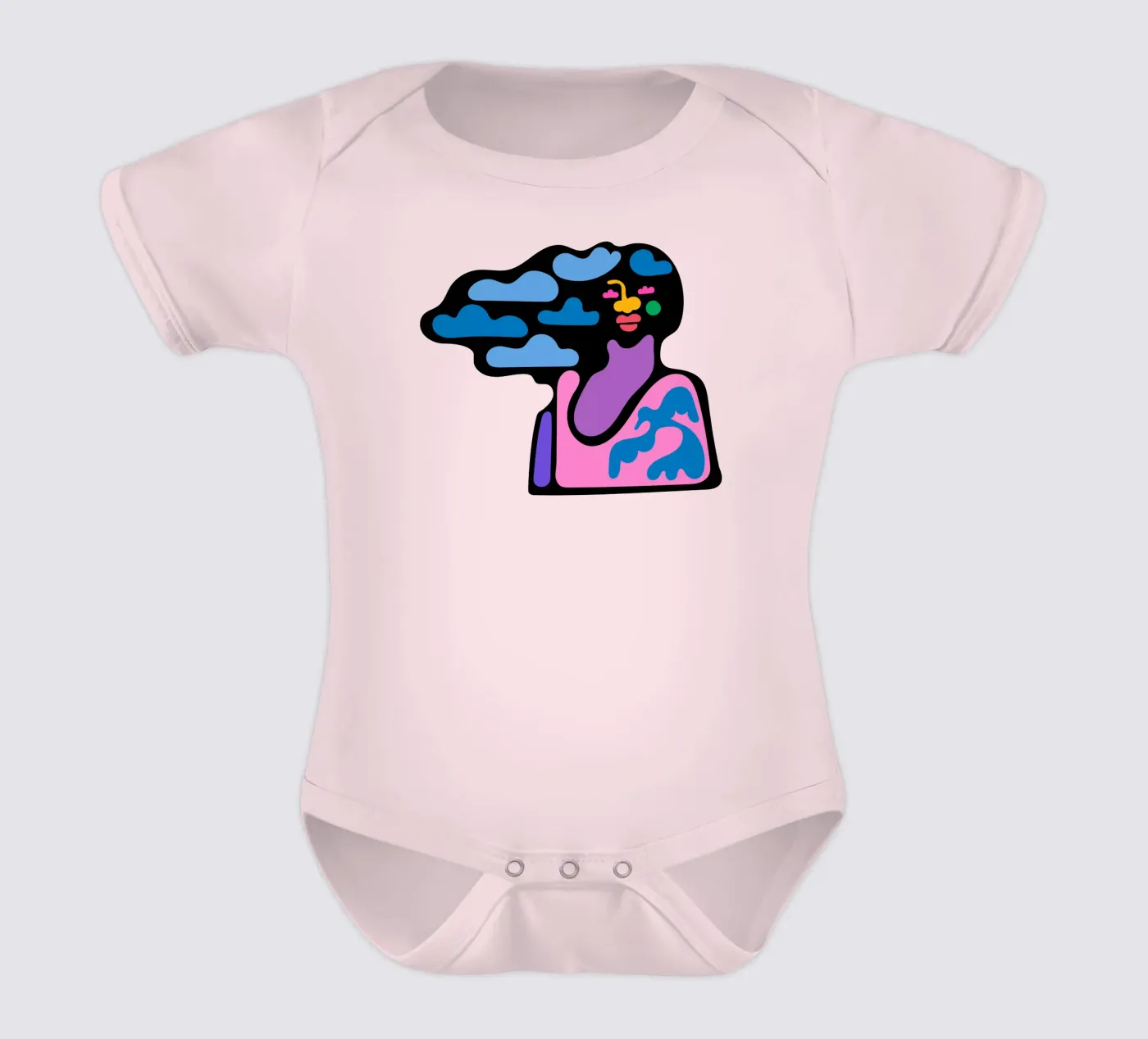 Nuageux body bébé de Portraits