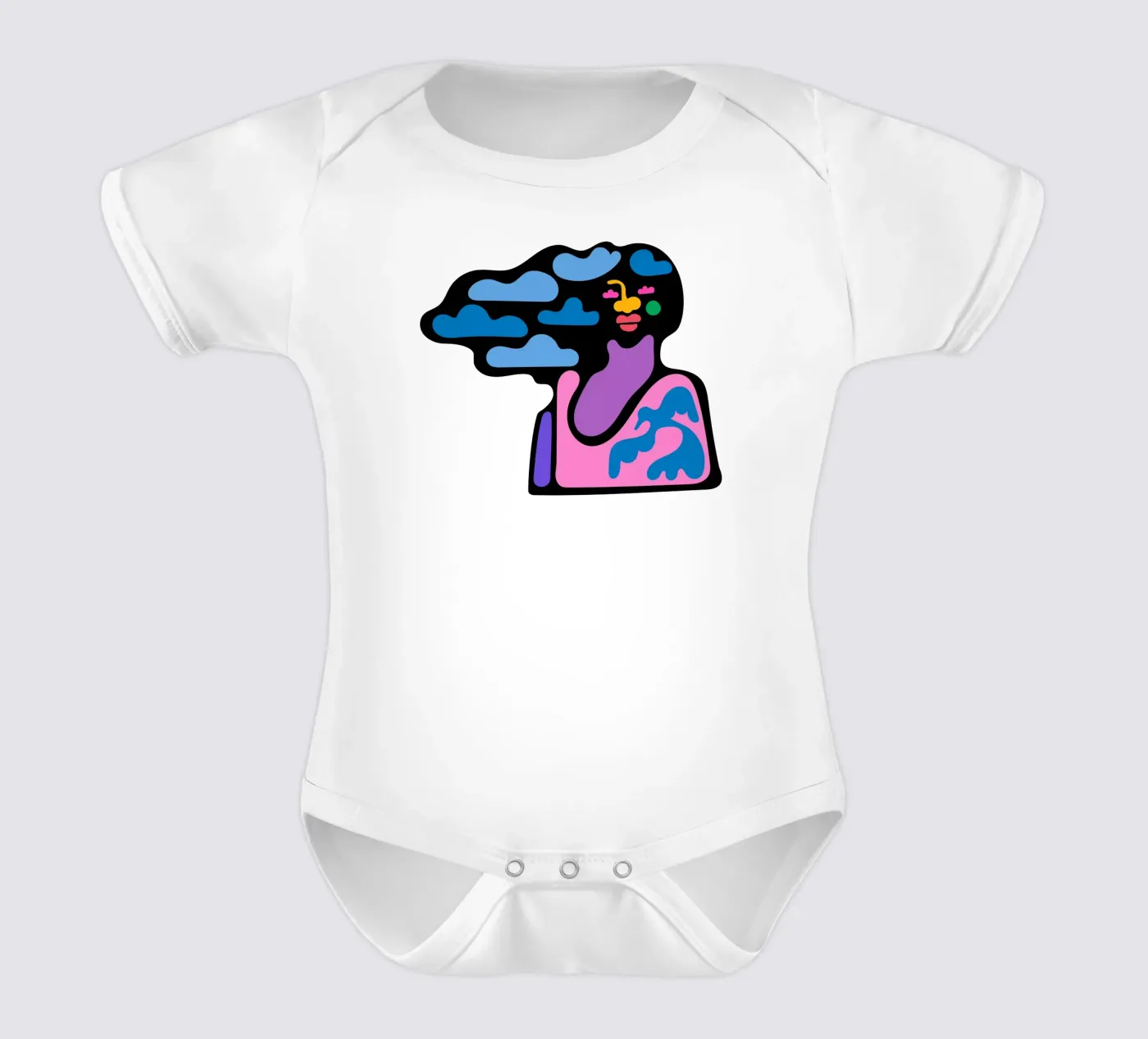 Nuageux body bébé de Portraits