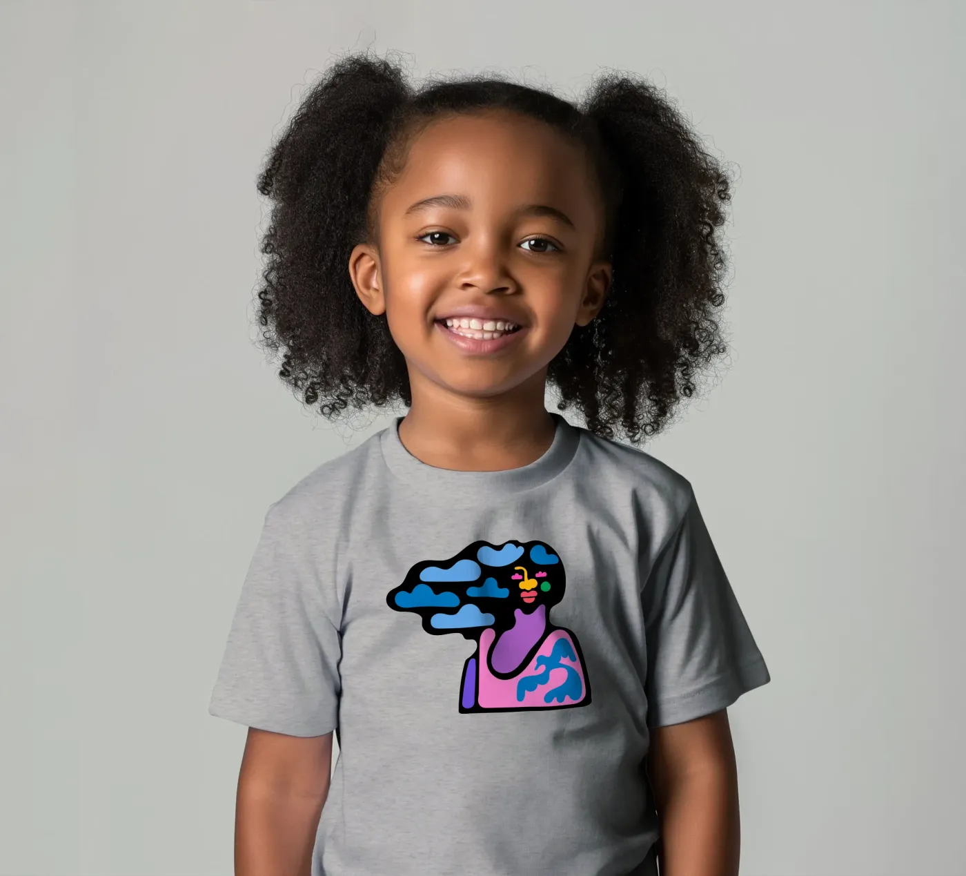 Nuvoloso t-shirt bambini da Portraits