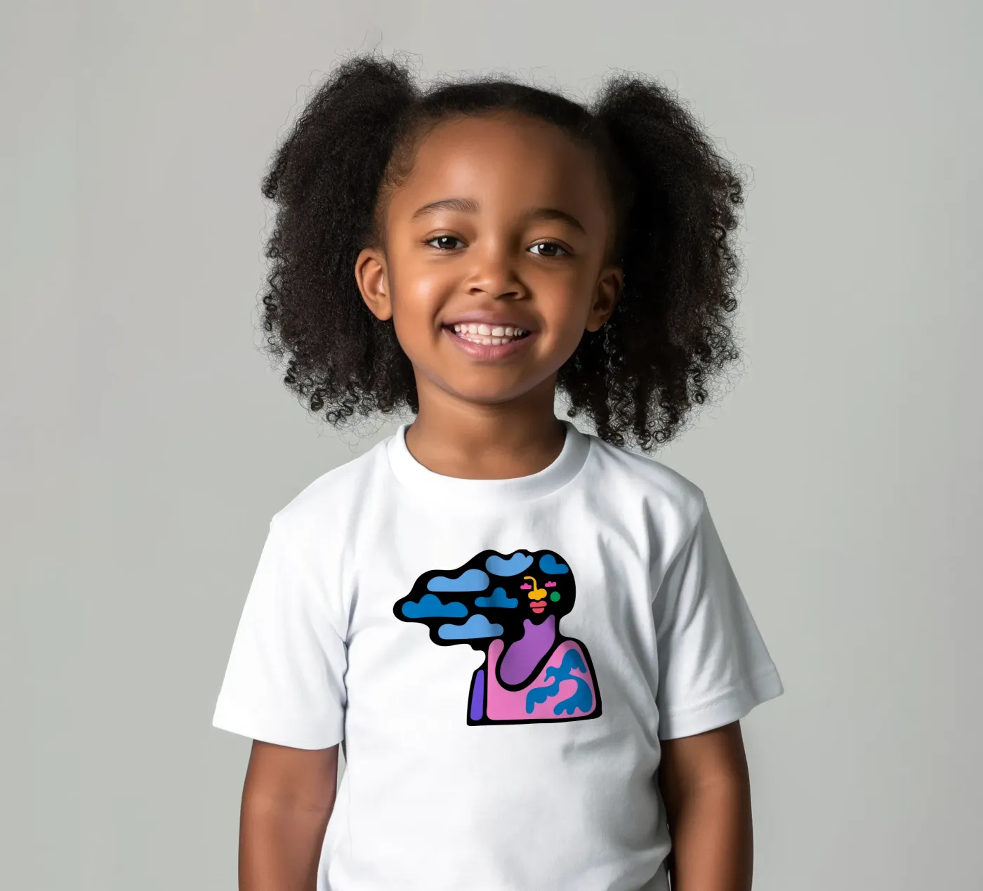 Nuvoloso t-shirt bambini da Portraits