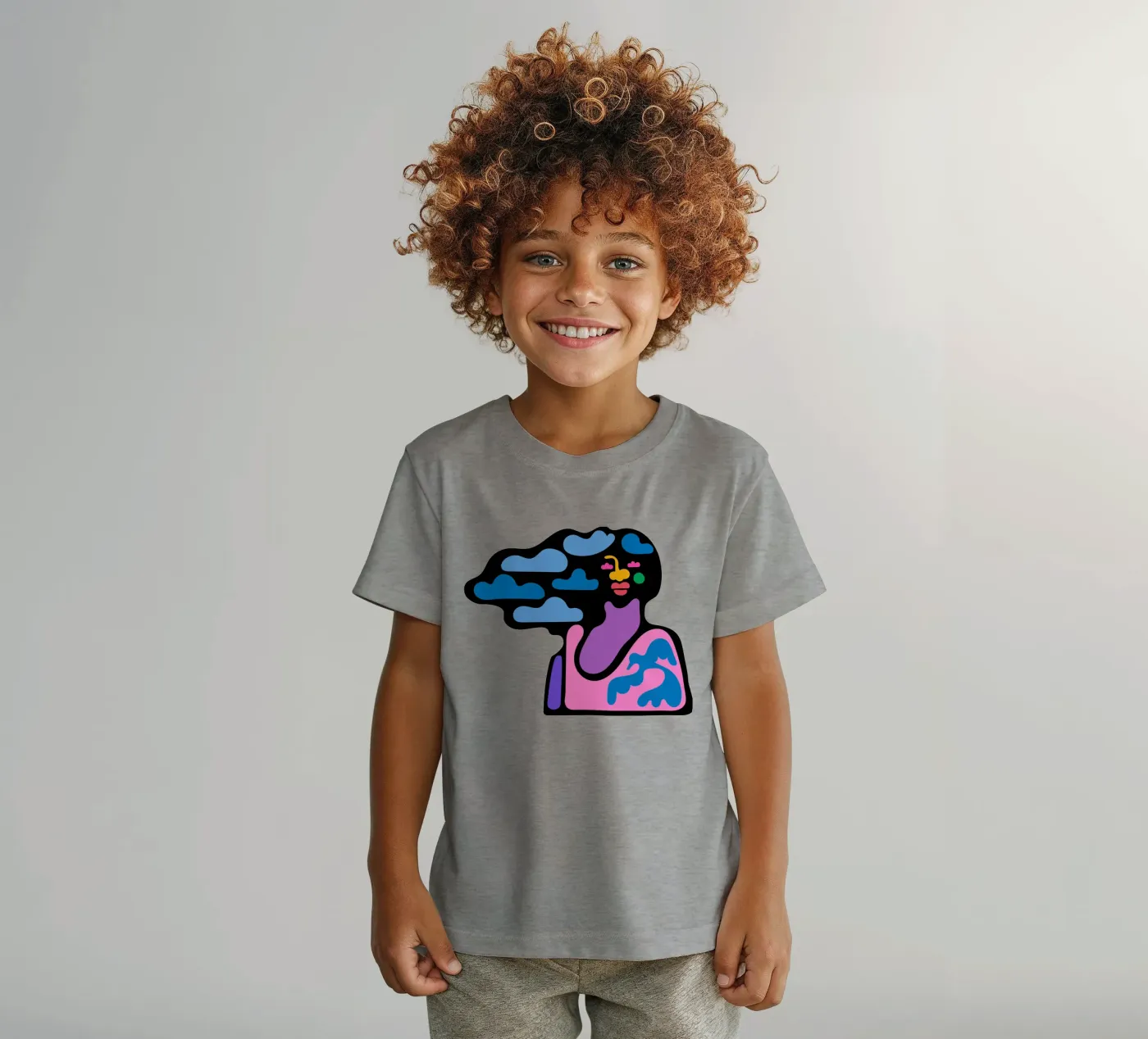 Cloudy t-shirt bambini da Portraits