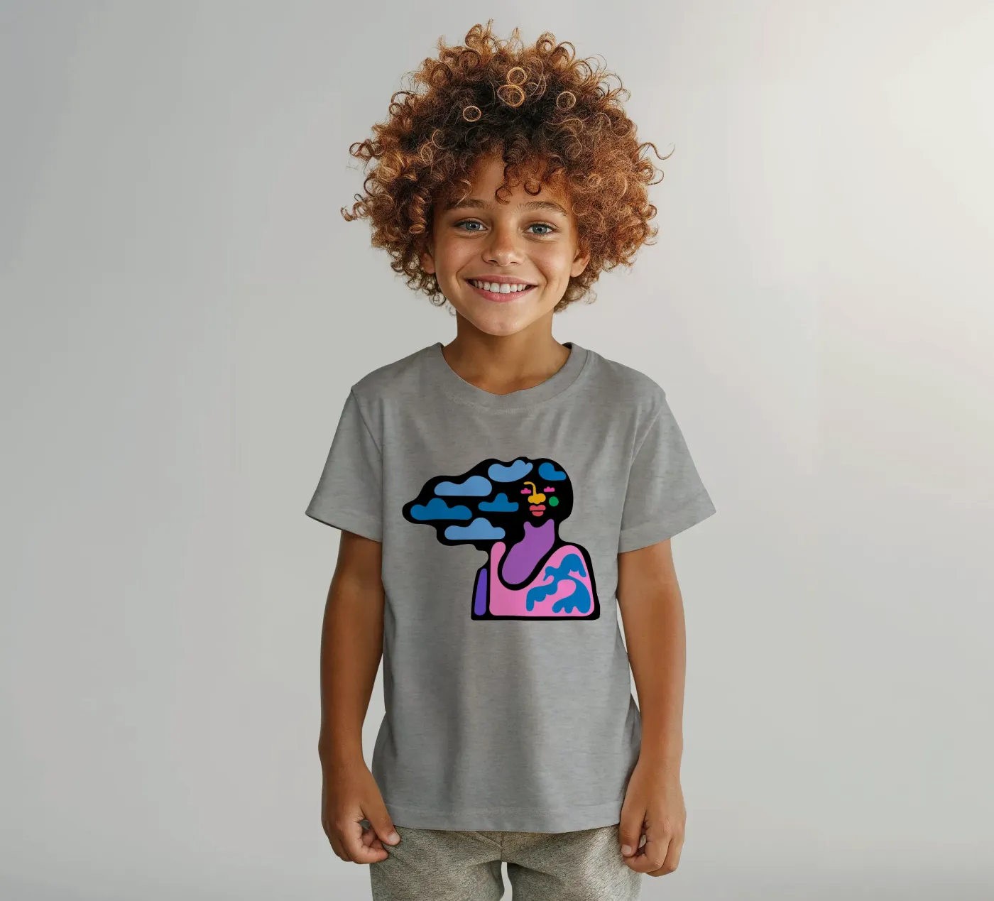Nuvoloso t-shirt bambini da Portraits