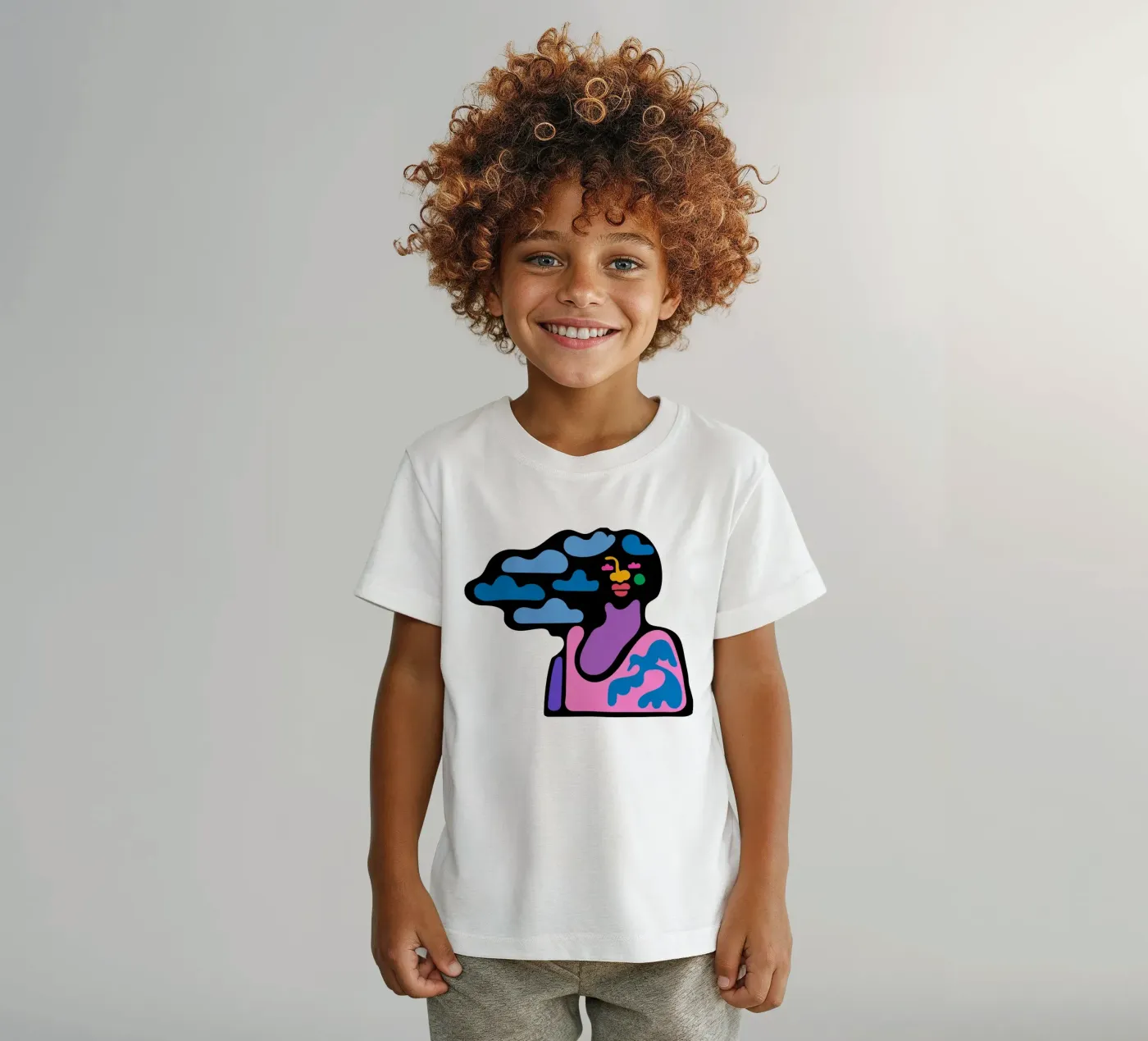 Nuvoloso t-shirt bambini da Portraits