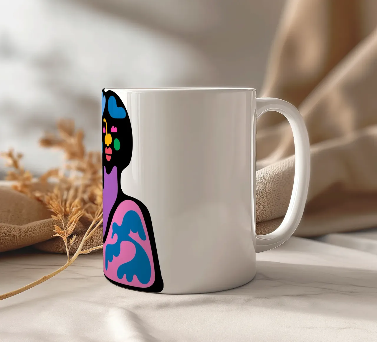 Cloudy ceramic mug by Portraits