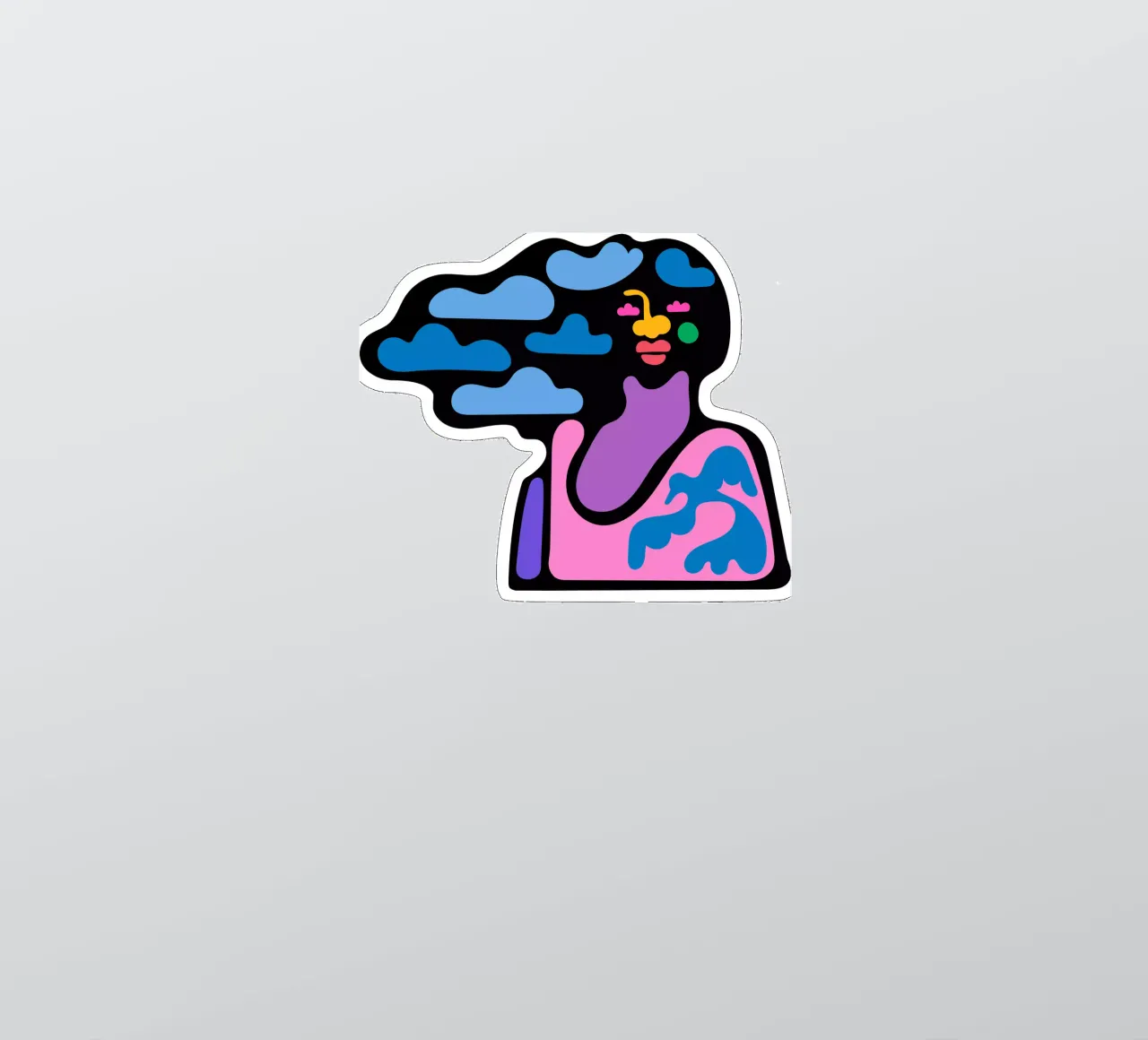 Cloudy sticker by Portraits