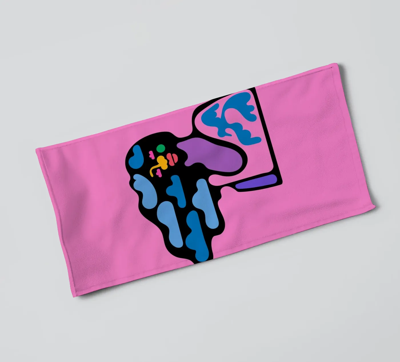 Bewolkt badhanddoek van Portraits