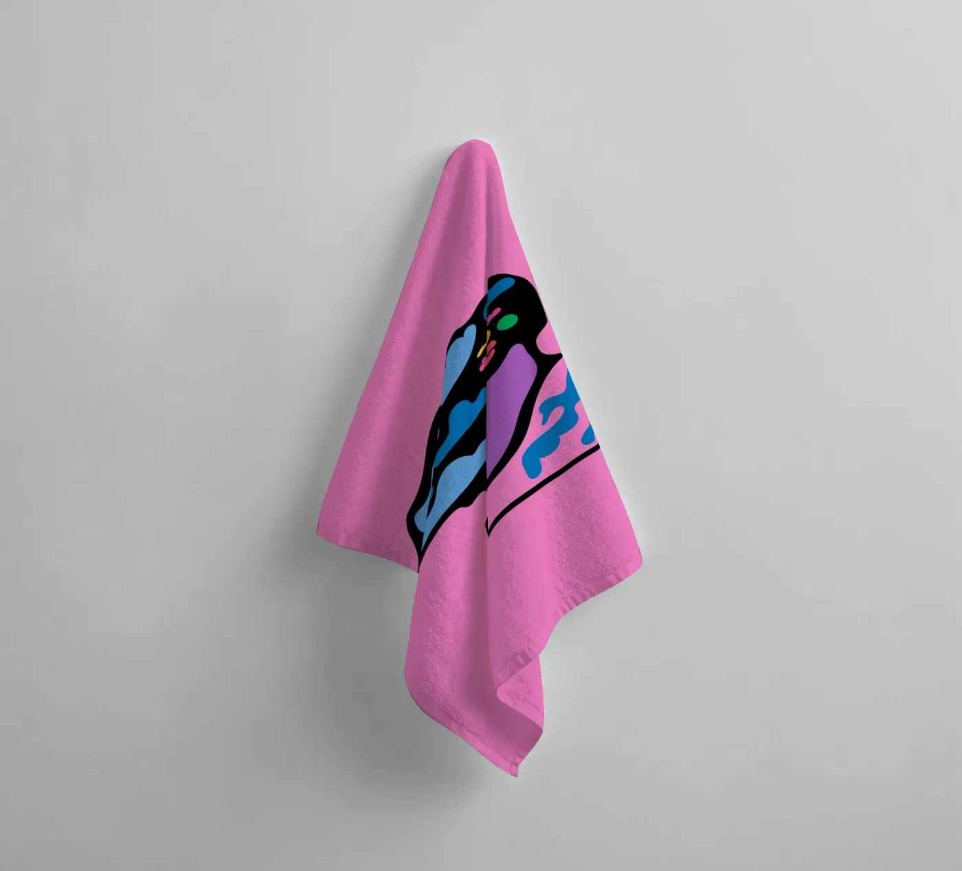 Bewolkt badhanddoek van Portraits