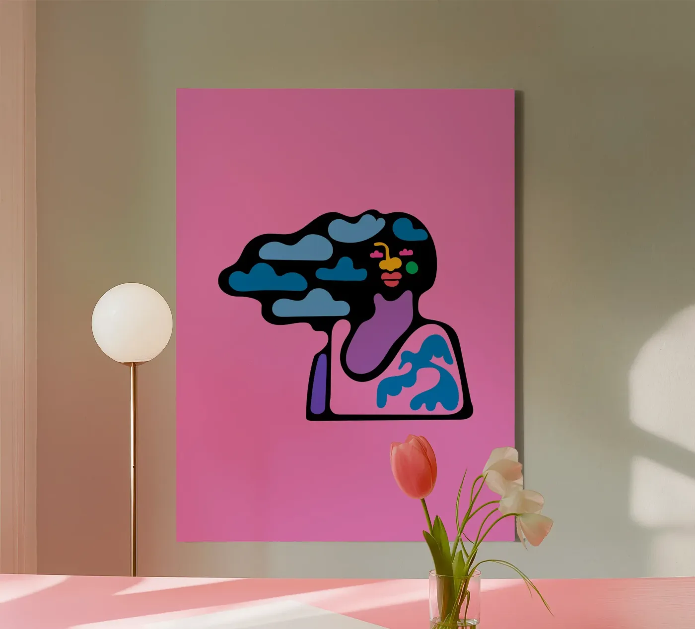 Cloudy tela da Portraits