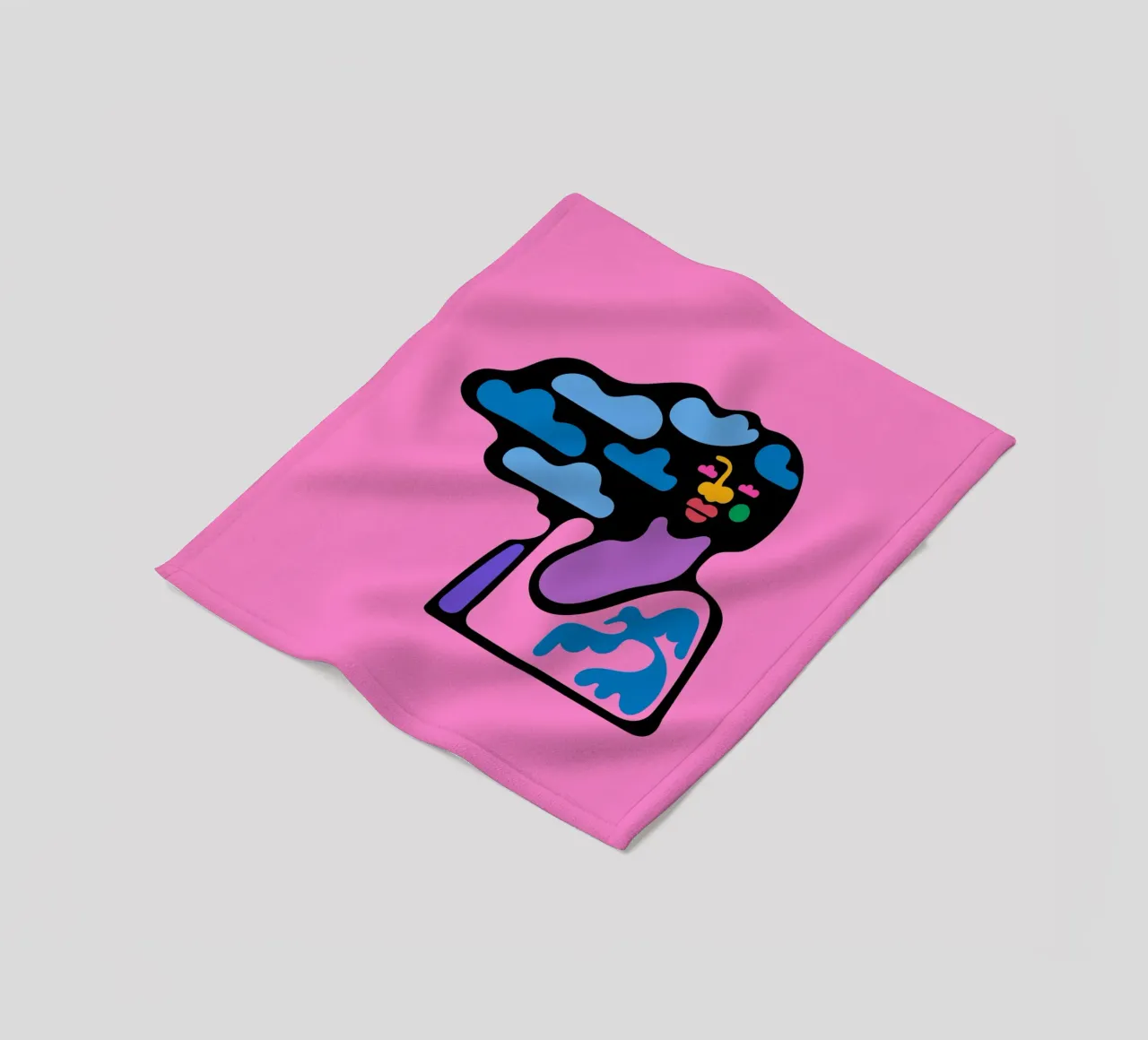 Cloudy Fleecedecke von Portraits