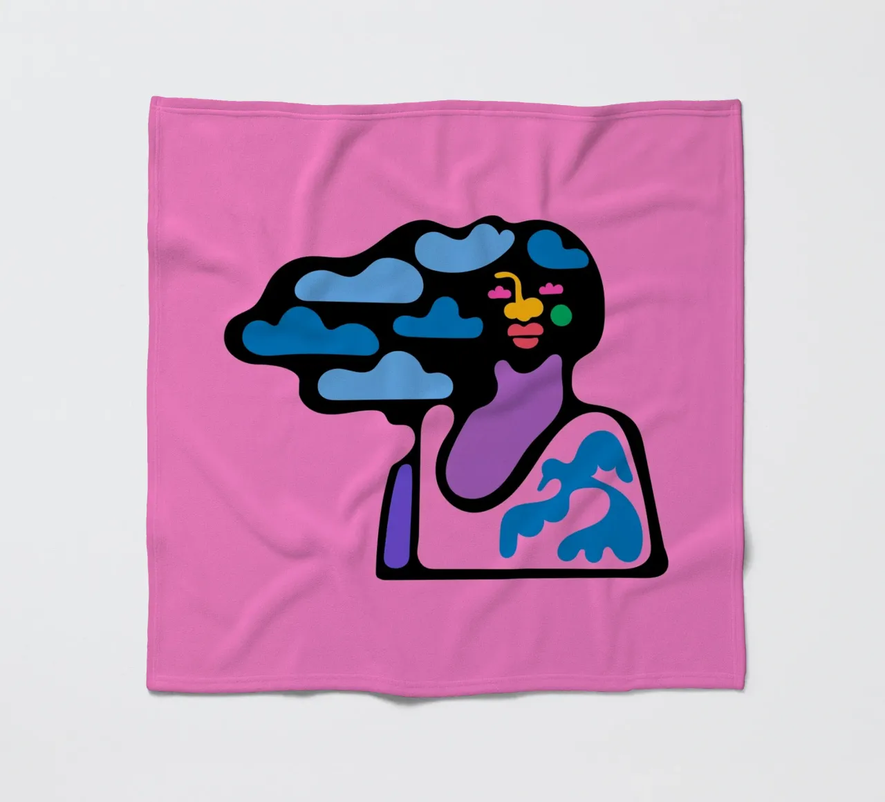 Cloudy Fleecedecke von Portraits