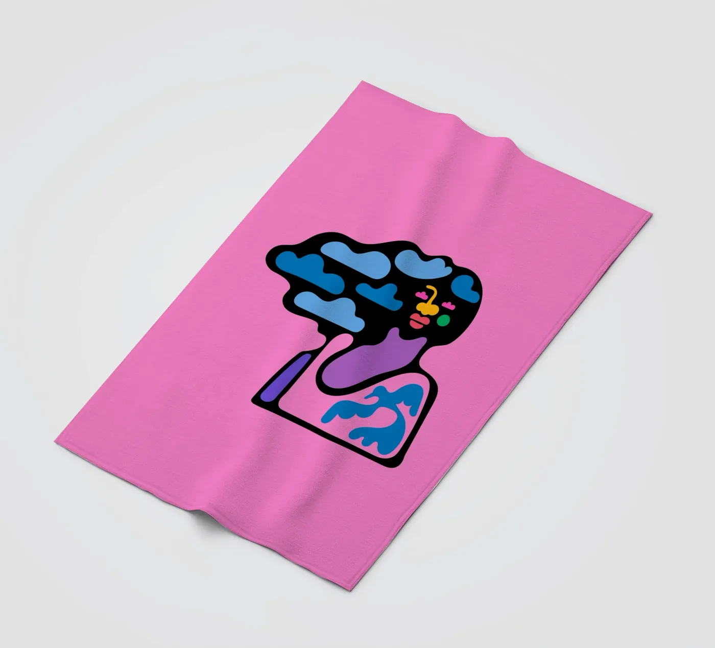 Bewolkt fleecedeken van Portraits