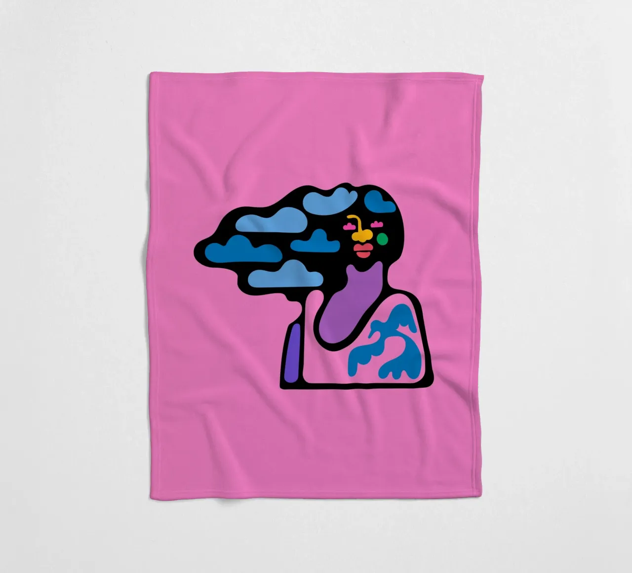 Cloudy Fleecedecke von Portraits