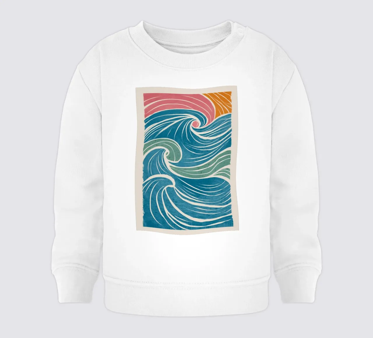 The Shape of the Sea felpa neonato da Clara August
