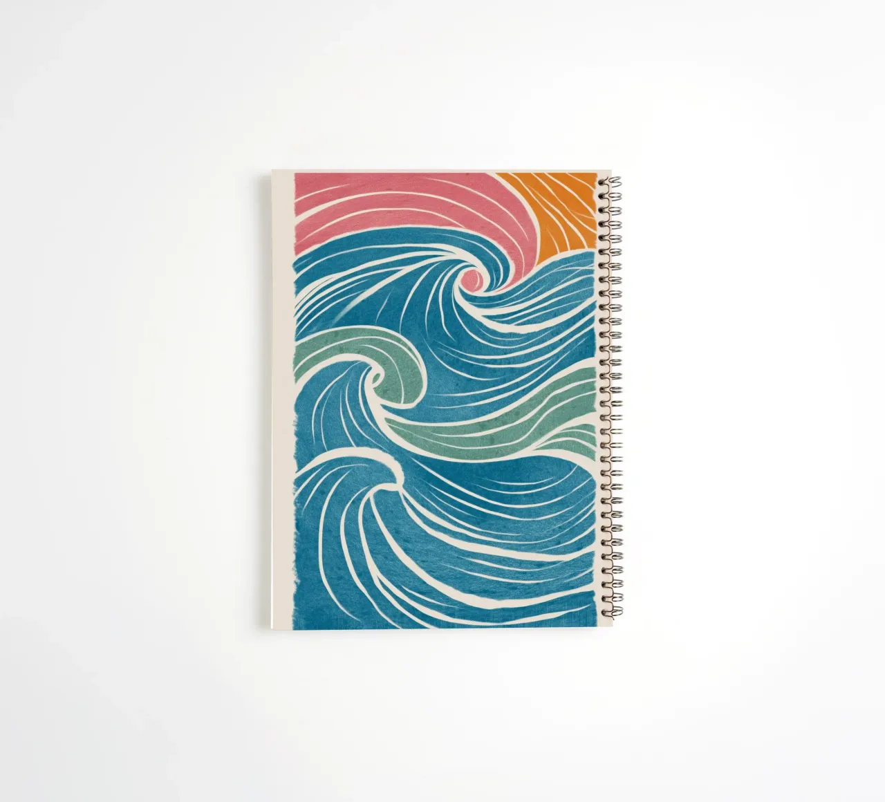 The Shape of the Sea spiral notebook by Clara August