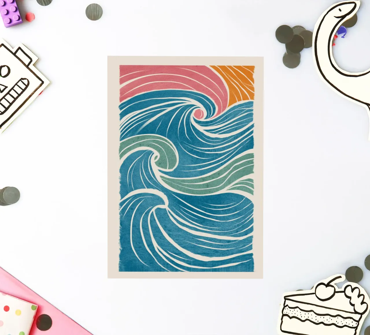 The Shape of the Sea sticker by Clara August