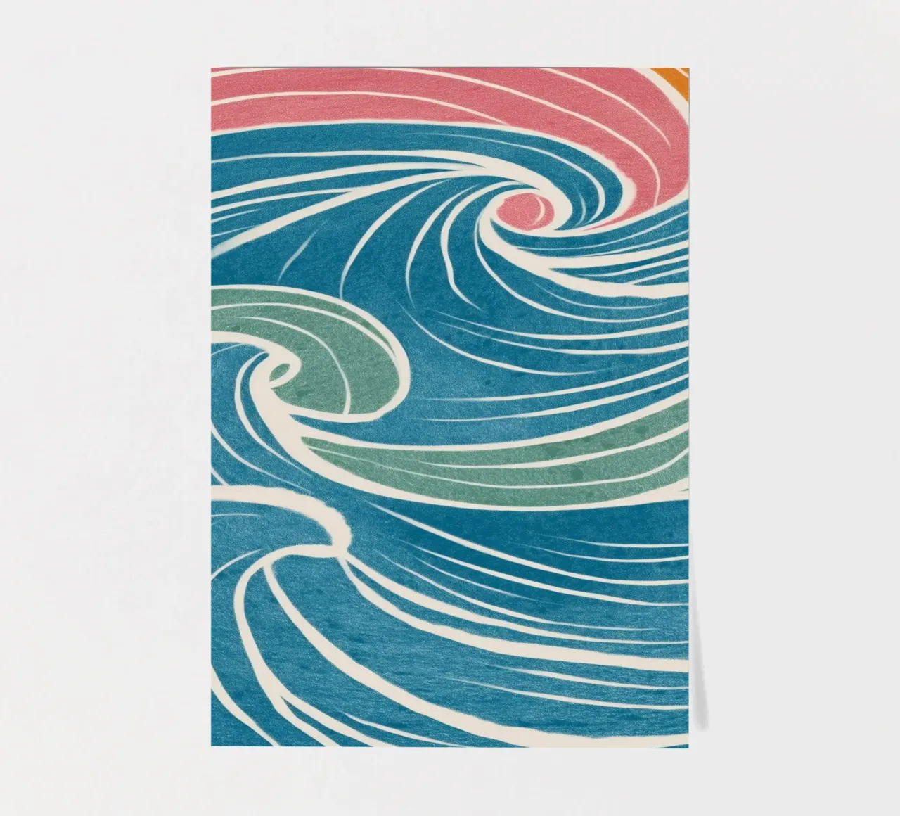 The Shape of the Sea sticker sheet by Clara August