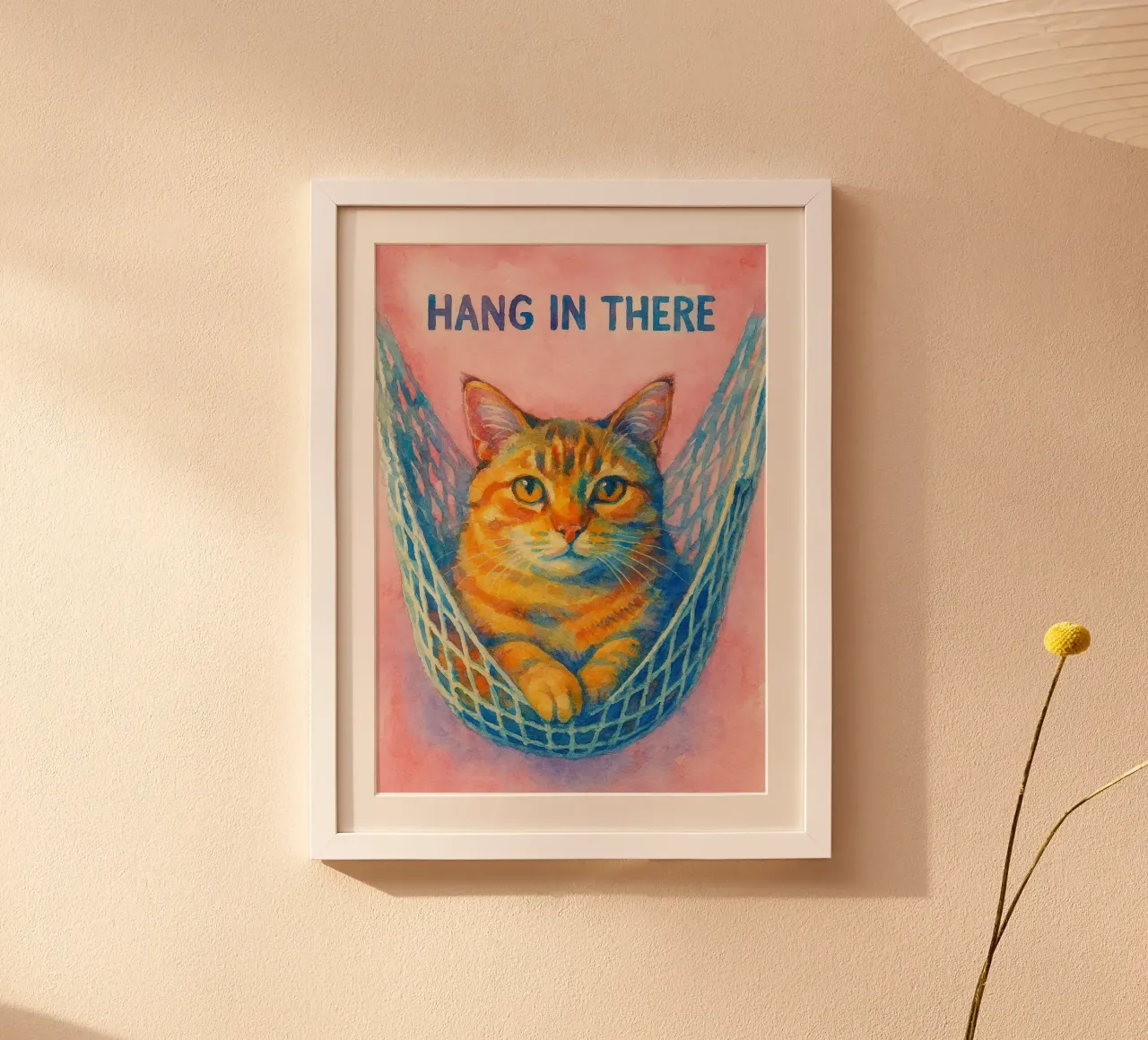 resistere alla pittura dei gatti poster da Goldend