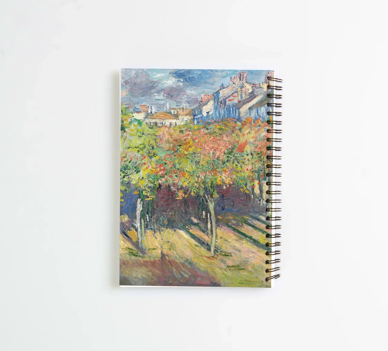 The Lime Trees at Poissy spiral notebook by RodneyArt
