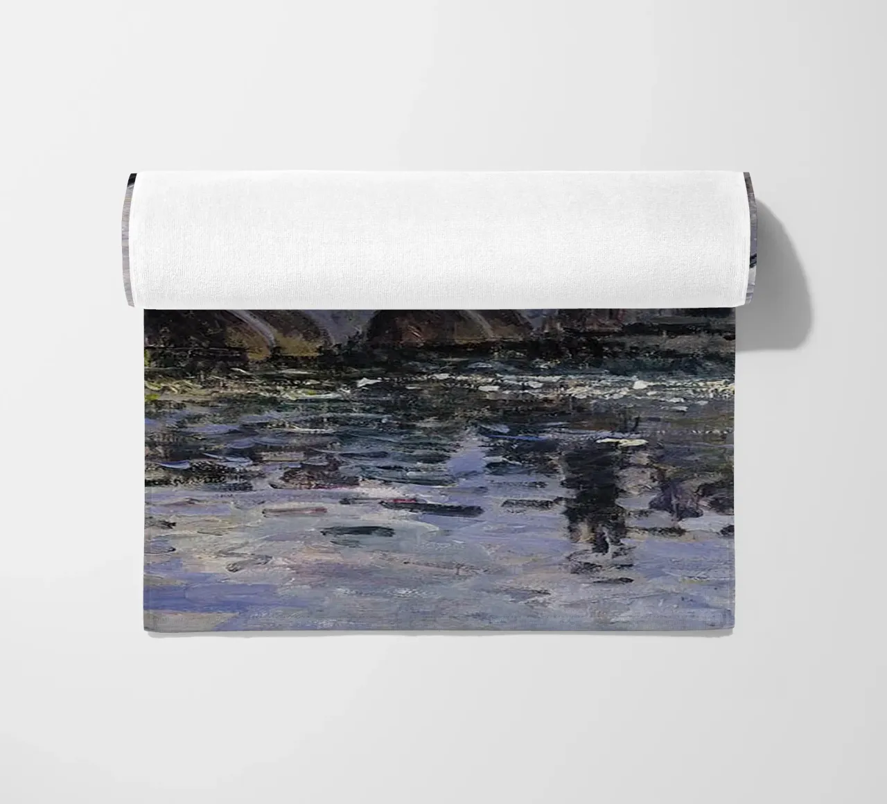 Il ponte di Moret sur Loing di Alfred Sisley telo mare da RodneyArt