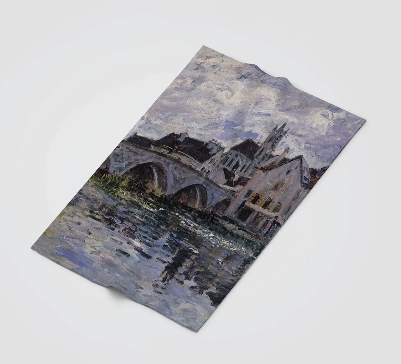 Il ponte di Moret sur Loing di Alfred Sisley coperta in pile da RodneyArt
