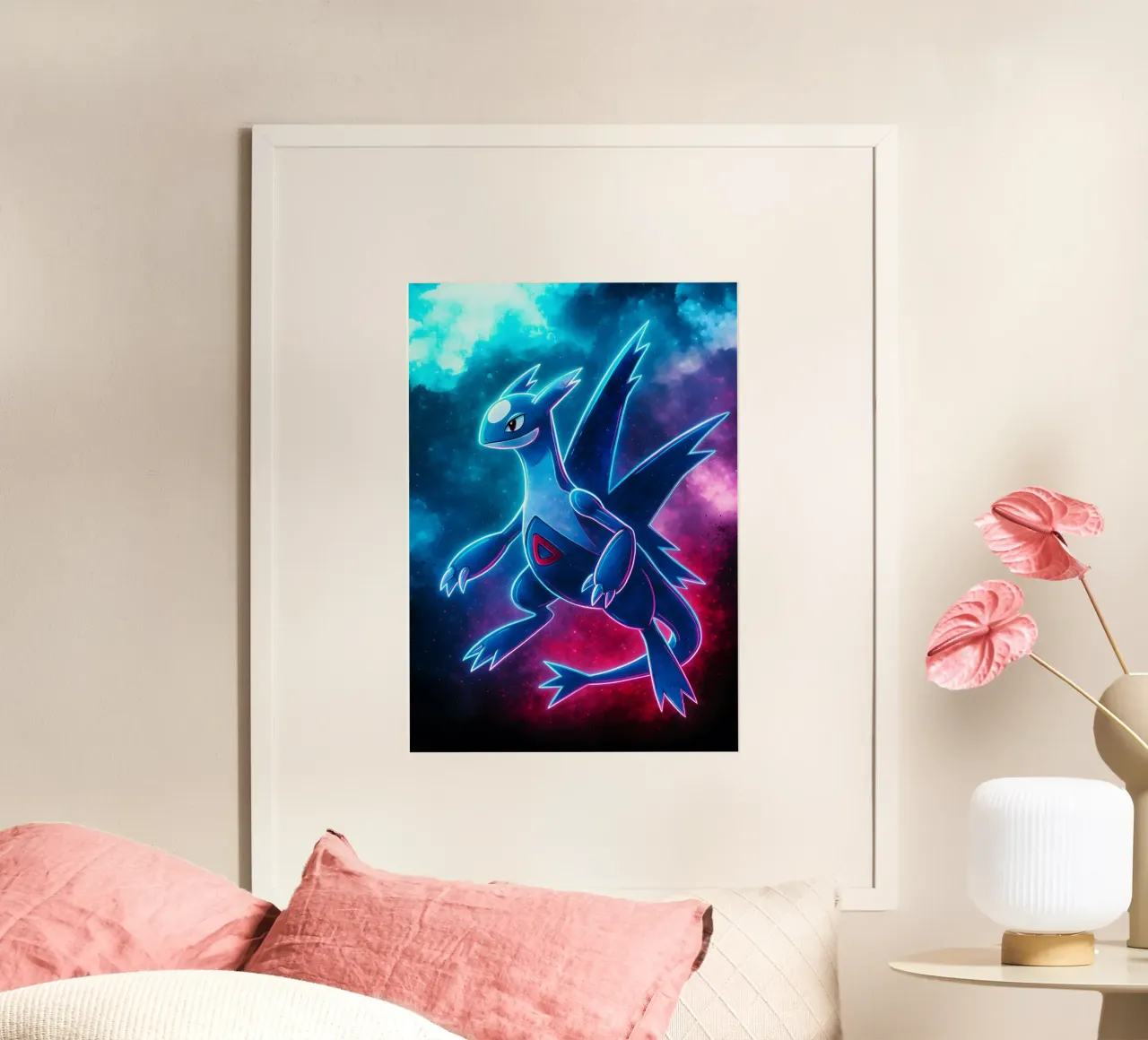 Soul Of Pokemon Latios poster con telaio in alluminio da DGSoulheroes