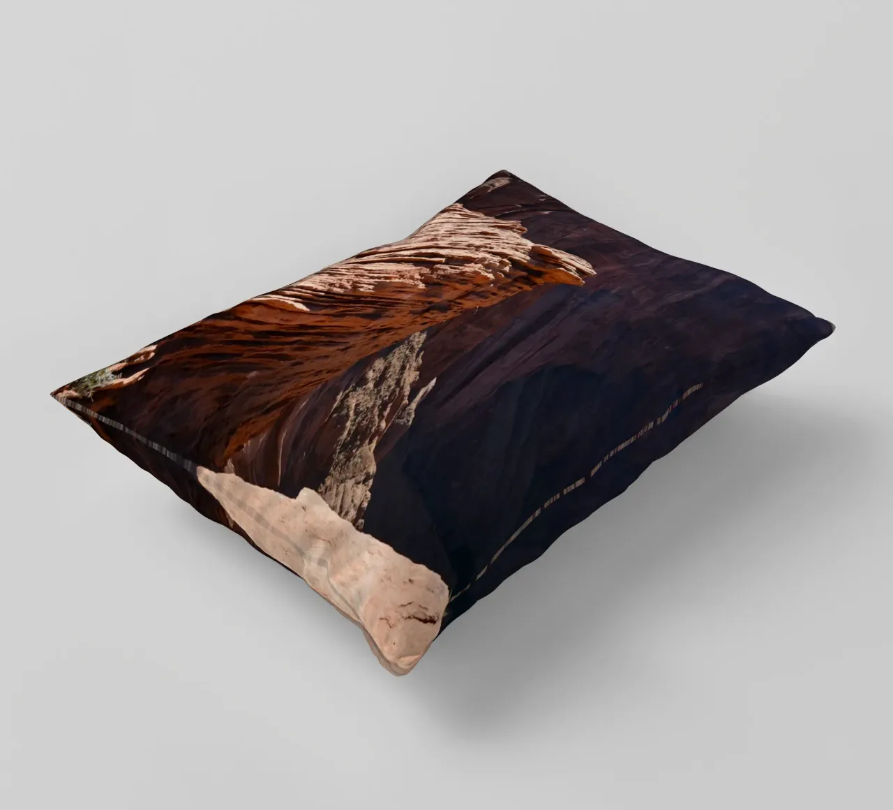 Dramatic Rock Ledge at Horseshoe Bend, Arizona decorative cushion by byrieneke