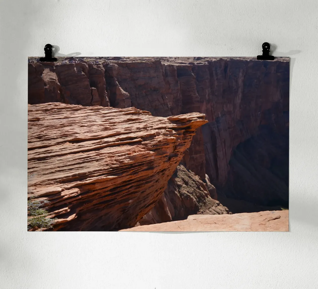 Dramatic Rock Ledge at Horseshoe Bend, Arizona hahnemühle by byrieneke