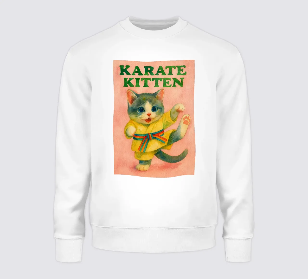 pittura di karate per gattini felpa da Goldend