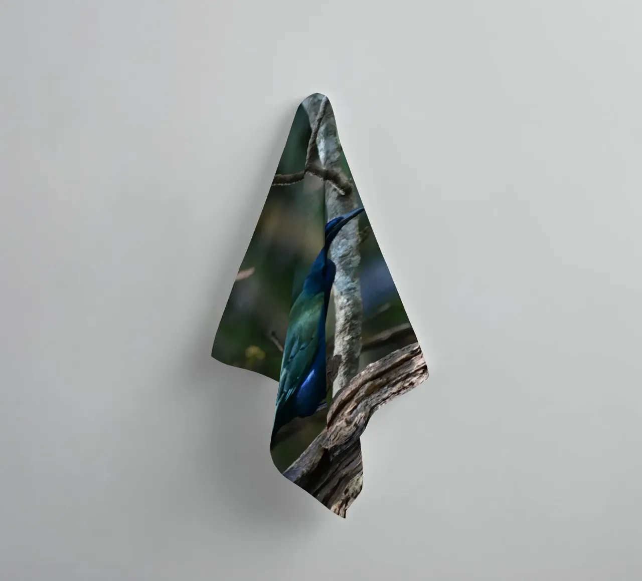 Glossy Starling in the Forest Light towel by byrieneke