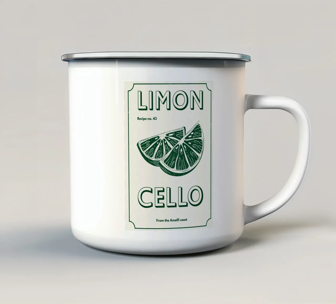 Limoncello Summer tazza in smalto da Dreamer10