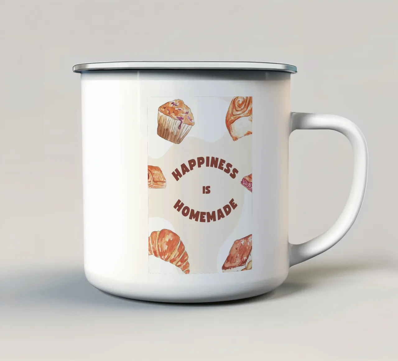 Happiness Everyday tazza in smalto da Dreamer10