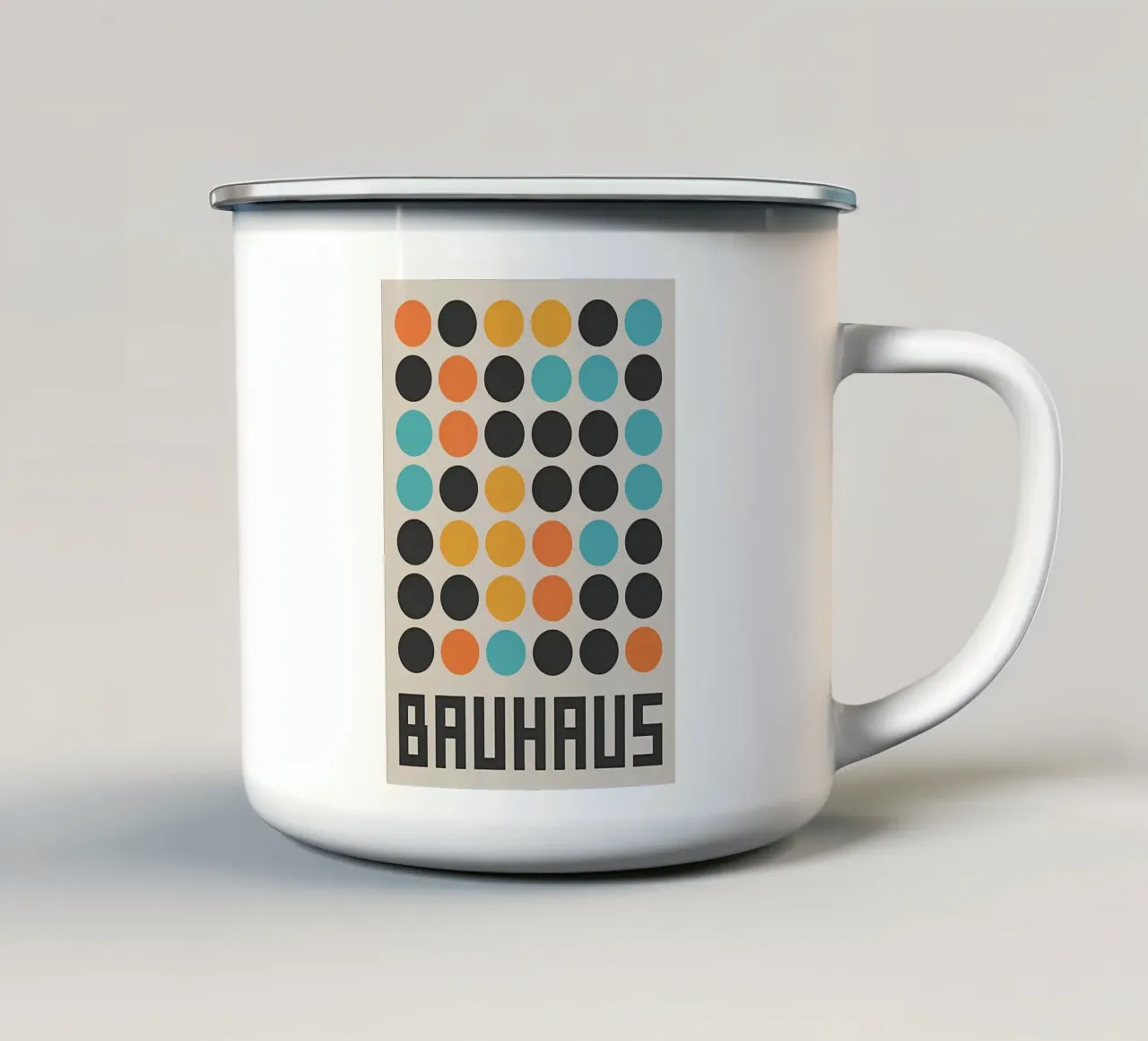 Puntini Bauhaus tazza in smalto da Sigurd