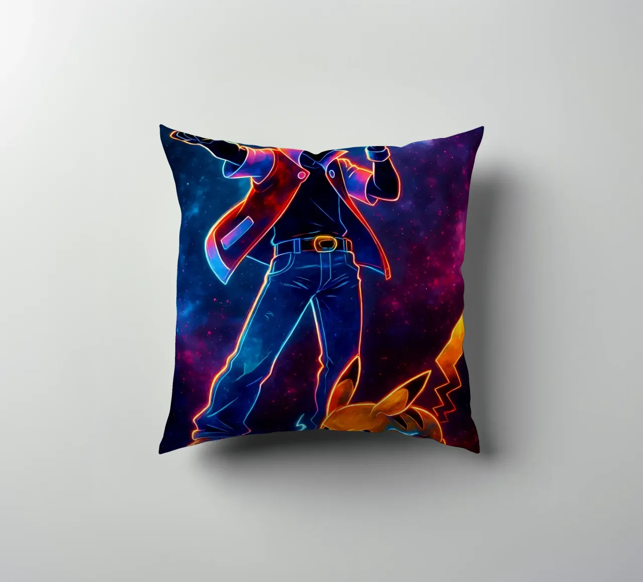 Soul Of Pokemon Pikachu and Ash cuscino da DGSoulheroes