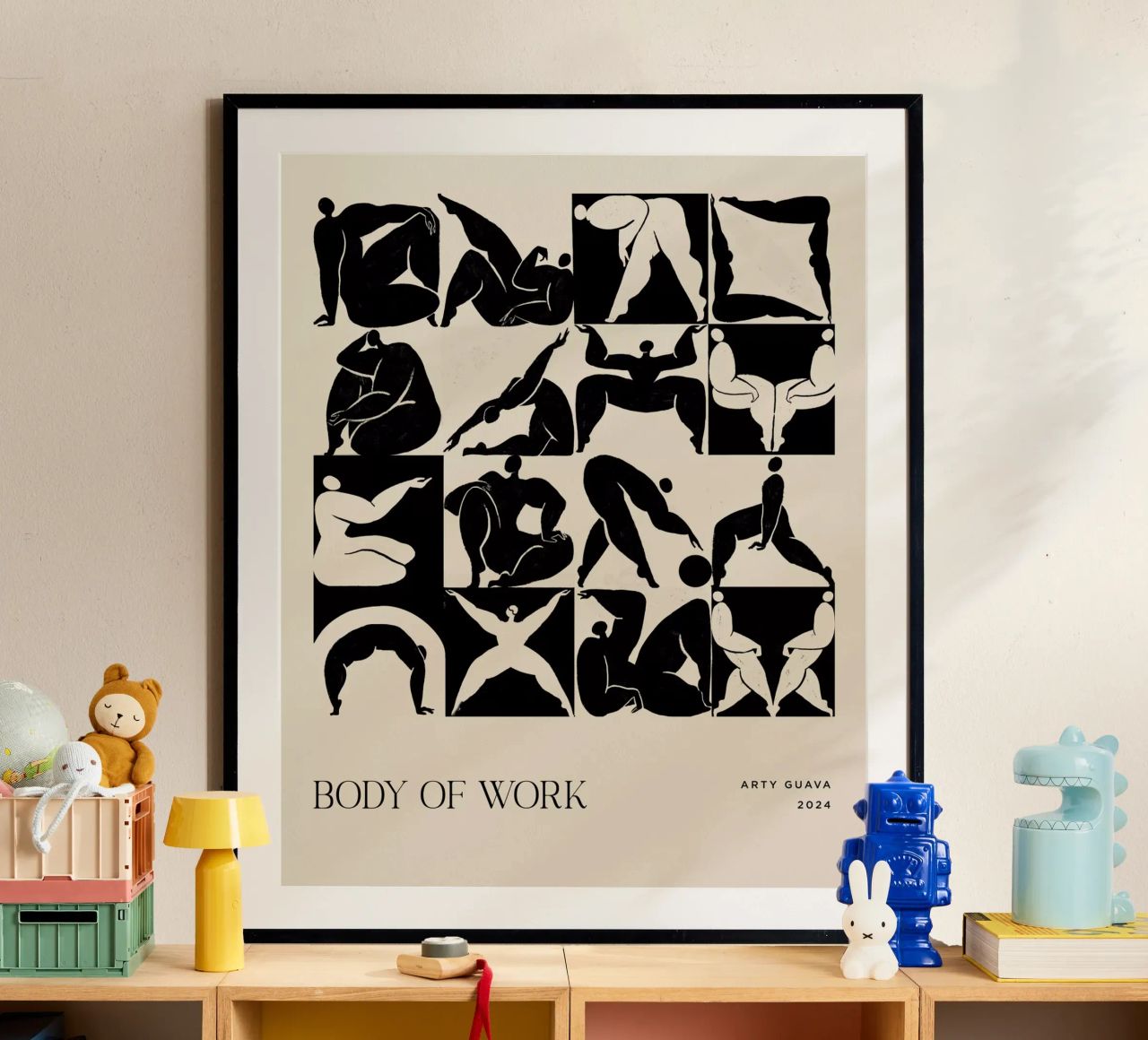 Body of Work (Black) Poster von Arty Guava