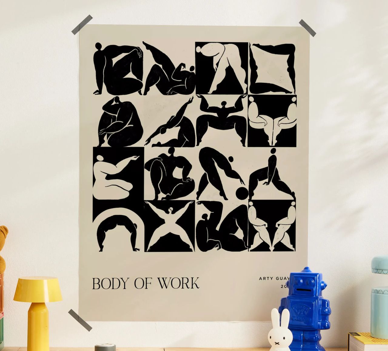 Body of Work (Black) Poster von Arty Guava
