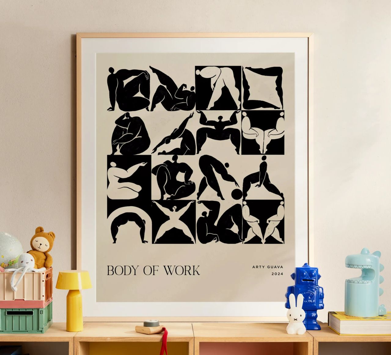 Body of Work (Black) Poster von Arty Guava